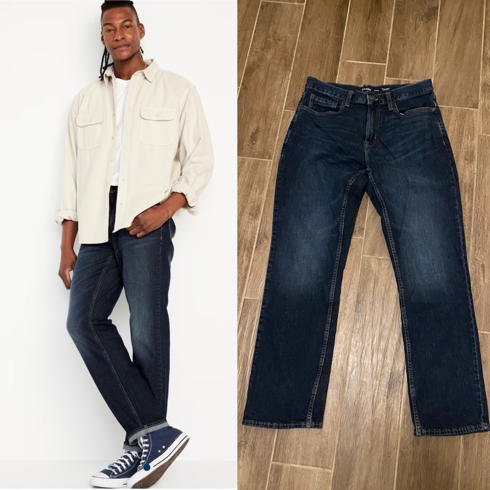 Men’s Straight Built in Flex Jeans - Picture 1 of 13